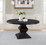 Twyla 60-inch Round Wood Dining Room Table Dark Cocoa - 109230