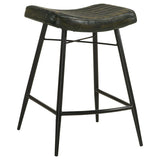 Bayu Leather Upholstered Counter Stool Espresso (Set of 2) - 109258