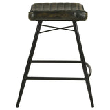Bayu Leather Upholstered Counter Stool Espresso (Set of 2) - 109258