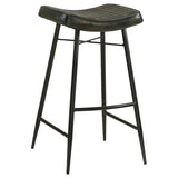 Bayu Leather Upholstered Bar Stool Espresso (Set of 2) - 109259