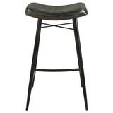 Bayu Leather Upholstered Bar Stool Espresso (Set of 2) - 109259
