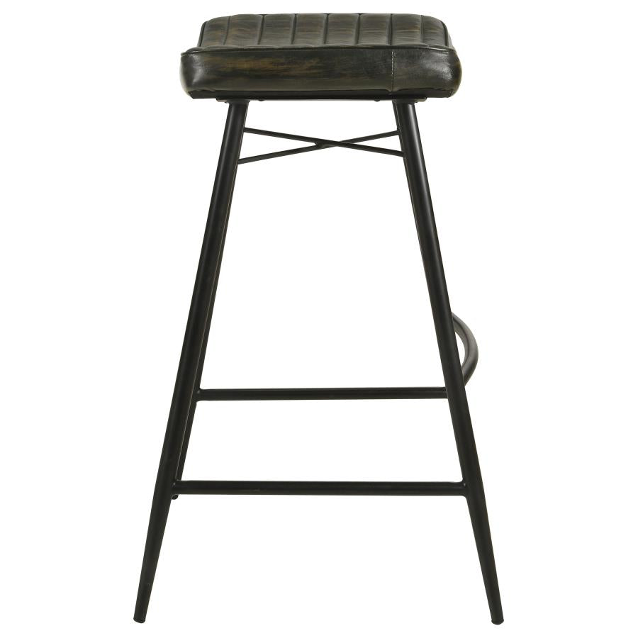 Bayu Leather Upholstered Bar Stool Espresso (Set of 2) - 109259