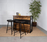 Bayu Leather Upholstered Bar Stool Espresso (Set of 2) - 109259