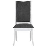 Judd 5-piece 54-inch Round Wood Dining Table Set Pearl White - 109330-S5