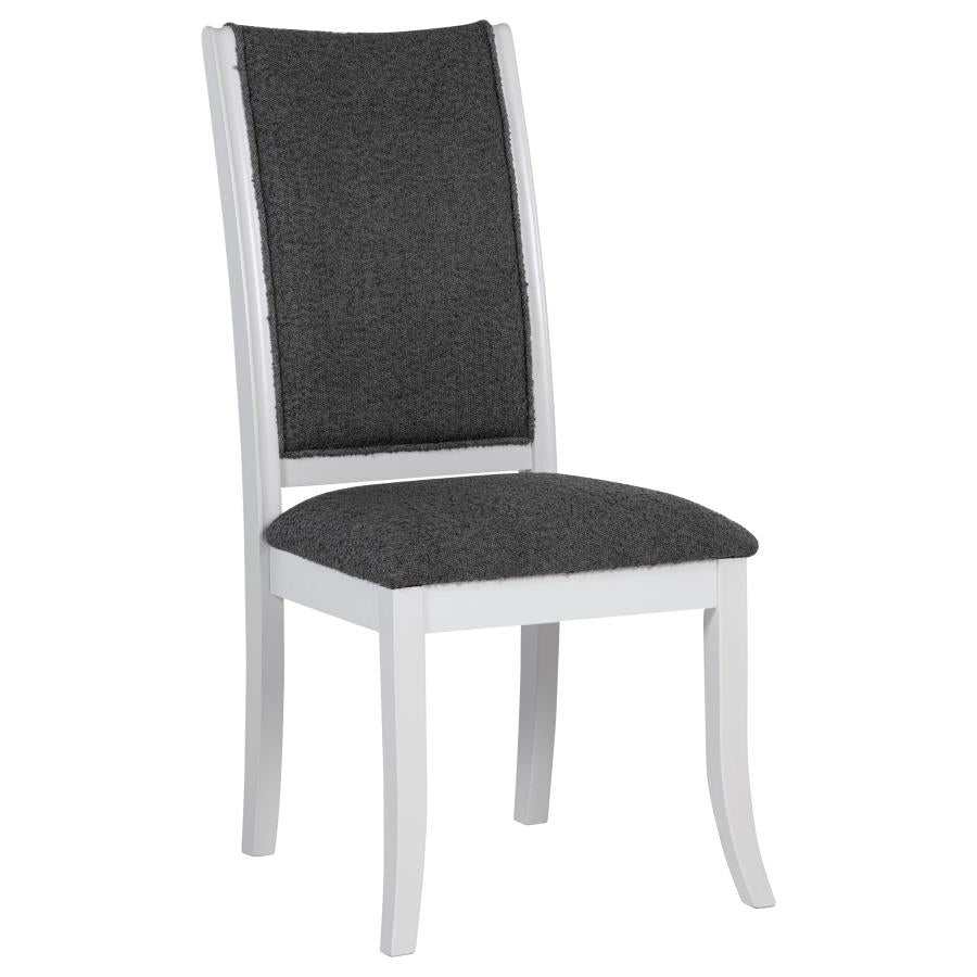 Judd 7-piece 54-inch Round Wood Dining Table Set Pearl White - 109330-S7