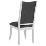 Judd 7-piece 54-inch Round Wood Dining Table Set Pearl White - 109330-S7