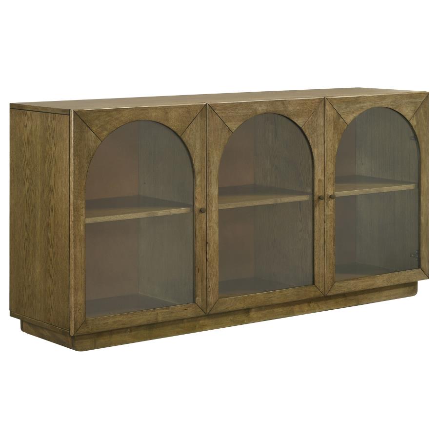 Castlewood 71-inch Dining Sideboard Buffet Server Brown Oak - 109355