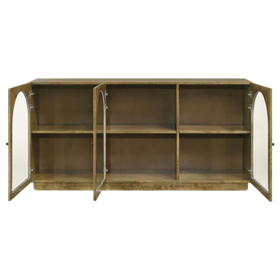 Castlewood 71-inch Dining Sideboard Buffet Server Brown Oak - 109355