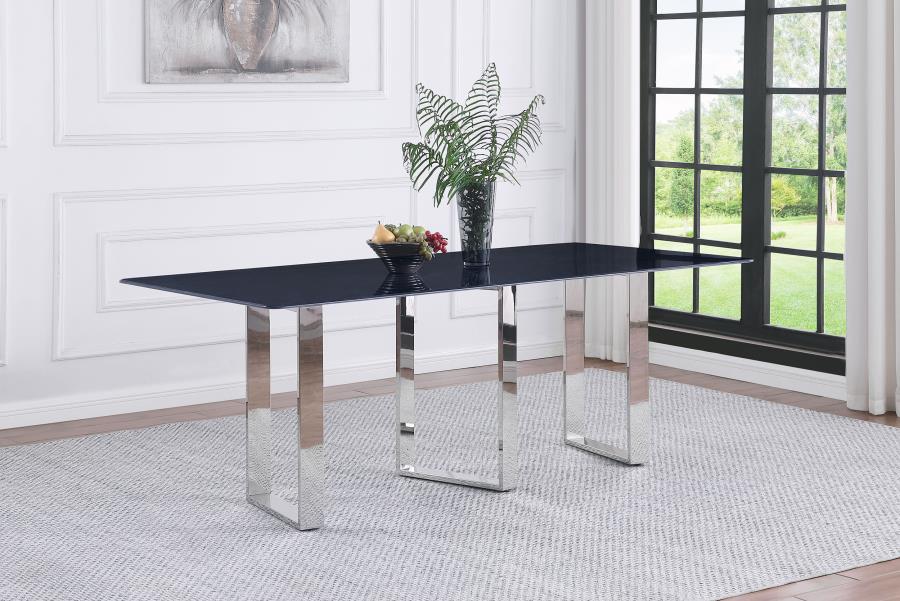 Desden 79-inch Rectangular Sintered Stone Dining Table Grey - 109361