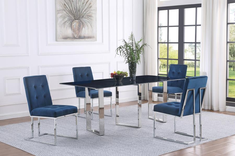 Desden 79-inch Rectangular Sintered Stone Dining Table Grey - 109361