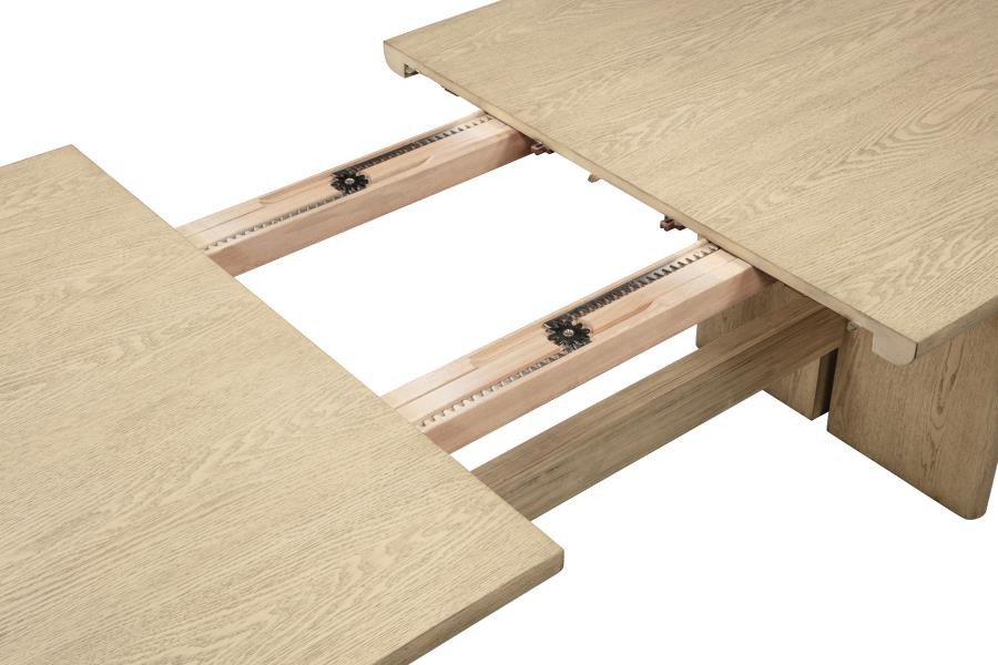 Kailani 7-piece Rectangular Wood Dining Table Set Beige Oak - 109381-S7