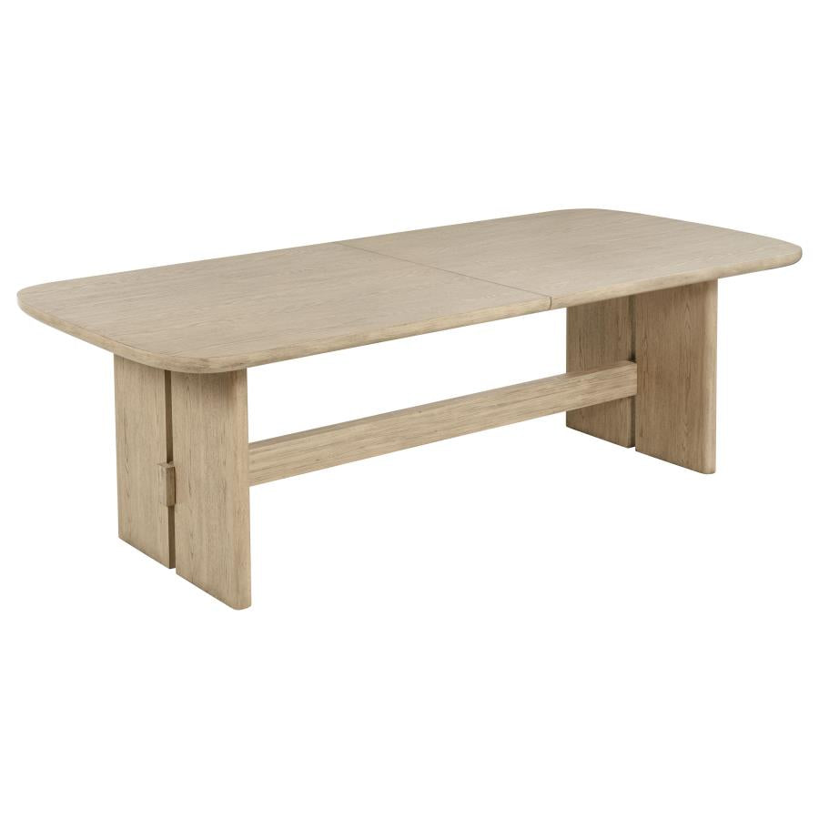 Kailani 9-piece Rectangular Wood Dining Table Set Beige Oak - 109381-S9