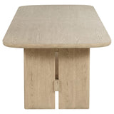 Kailani 110-inch Rectangular Wood Dining Table Beige Oak - 109381