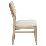 Kailani Rattan Cane Dining Side Chair Beige Oak (Set of 2) - 109382