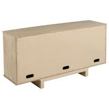 Kailani 4-door Cane Sideboard Buffet Cabinet Beige Oak - 109385