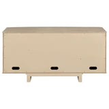 Kailani 4-door Cane Sideboard Buffet Cabinet Beige Oak - 109385