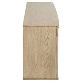 Kailani 4-door Cane Sideboard Buffet Cabinet Beige Oak - 109385
