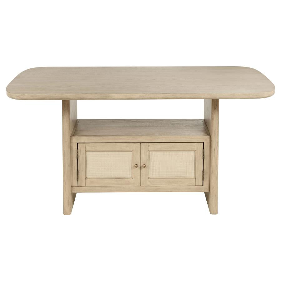 Kailani 7-piece Wood Counter Height Dining Set Beige Oak - 109388-S7