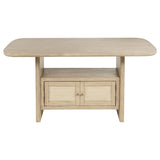 Kailani 7-piece Wood Counter Height Dining Set Beige Oak - 109388-S7