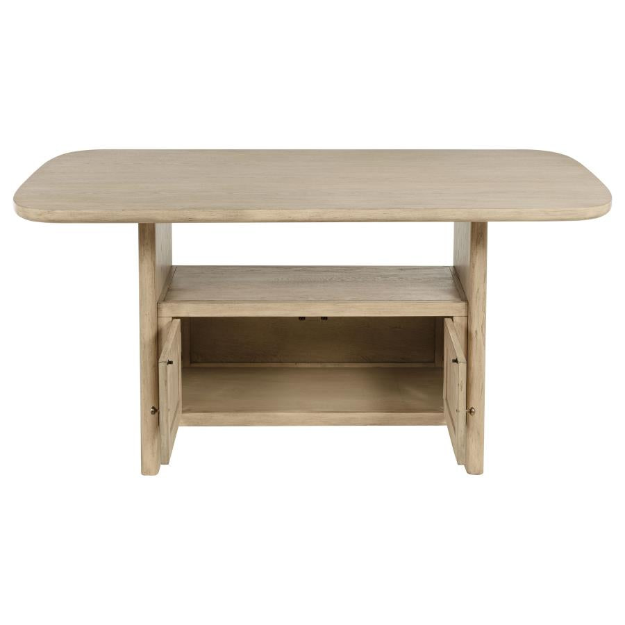 Kailani 7-piece Wood Counter Height Dining Set Beige Oak - 109388-S7