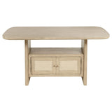Kailani 8-piece Counter Dining Set with Cabinet Beige Oak - 109388-S8