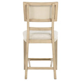 Kailani Rattan Cane Counter Side Chair Beige Oak (Set of 2) - 109389