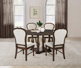 Landon 5-piece 60-inch Round Dining Table Set Rich Brown - 109400-S5