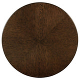 Landon 60-inch Round Wood Pedestal Dining Table Rich Brown - 109400