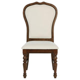 Landon Upholstered Dining Side Chair Rich Brown (Set of 2) - 109402