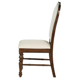 Landon Upholstered Dining Side Chair Rich Brown (Set of 2) - 109402