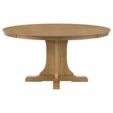 Hartville 5-piece Round Dining Table Set Natural Light Brown - 109460-S5