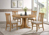 Hartville 60-inch Round Dining Table Natural Light Brown - 109460