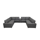 Large Upholstered Seating Modular Sectional