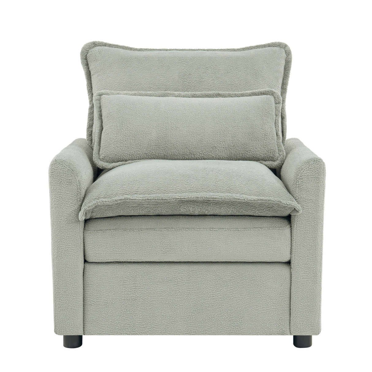 Modern Single Seat Accent Chair With Side Storage Pockets