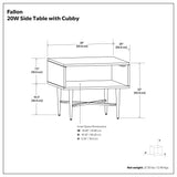 Fallon - End Table - Natural