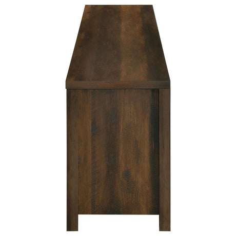 Clover - Fireplace TV Stand - Brown