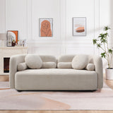 2 Seater Sofa Couch For Living Room - Light Beige