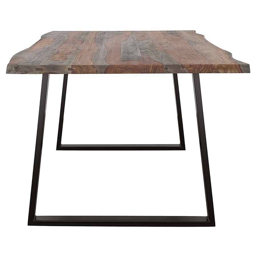 Ditman 80-inch Live Edge Dining Table Grey Sheesham - 110181