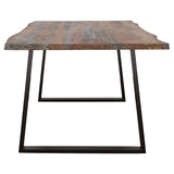 Ditman 80-inch Live Edge Dining Table Grey Sheesham - 110181