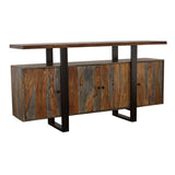 Ditman 4-door Solid Wood Sideboard Buffet Grey Sheesham - 110185