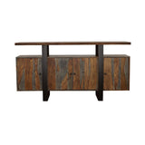 Ditman 4-door Solid Wood Sideboard Buffet Grey Sheesham - 110185