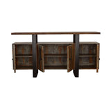 Ditman 4-door Solid Wood Sideboard Buffet Grey Sheesham - 110185