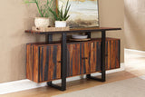 Ditman 4-door Solid Wood Sideboard Buffet Grey Sheesham - 110185