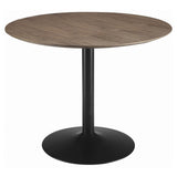 Cora Round 40-inch Wood Top Dining Table Brown Walnut - 110280