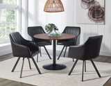 Cora Round 40-inch Wood Top Dining Table Brown Walnut - 110280