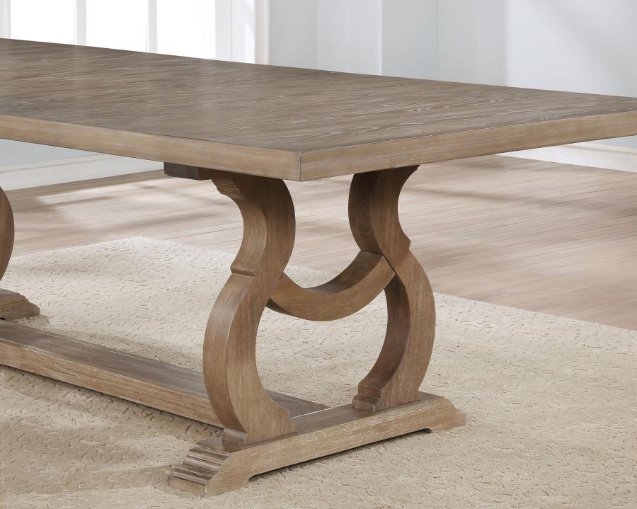 Brockway 7-piece Extension Leaf Dining Set Barley Brown - 110291-S7