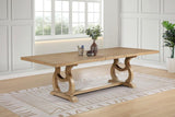 Brockway 104-inch Extension Leaf Dining Table Barley Brown - 110291