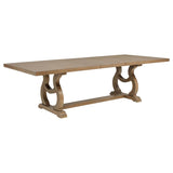 Brockway 104-inch Extension Leaf Dining Table Barley Brown - 110291
