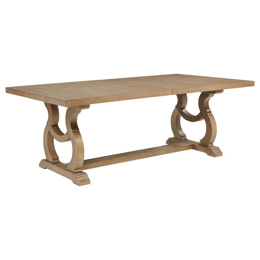 Brockway 104-inch Extension Leaf Dining Table Barley Brown - 110291