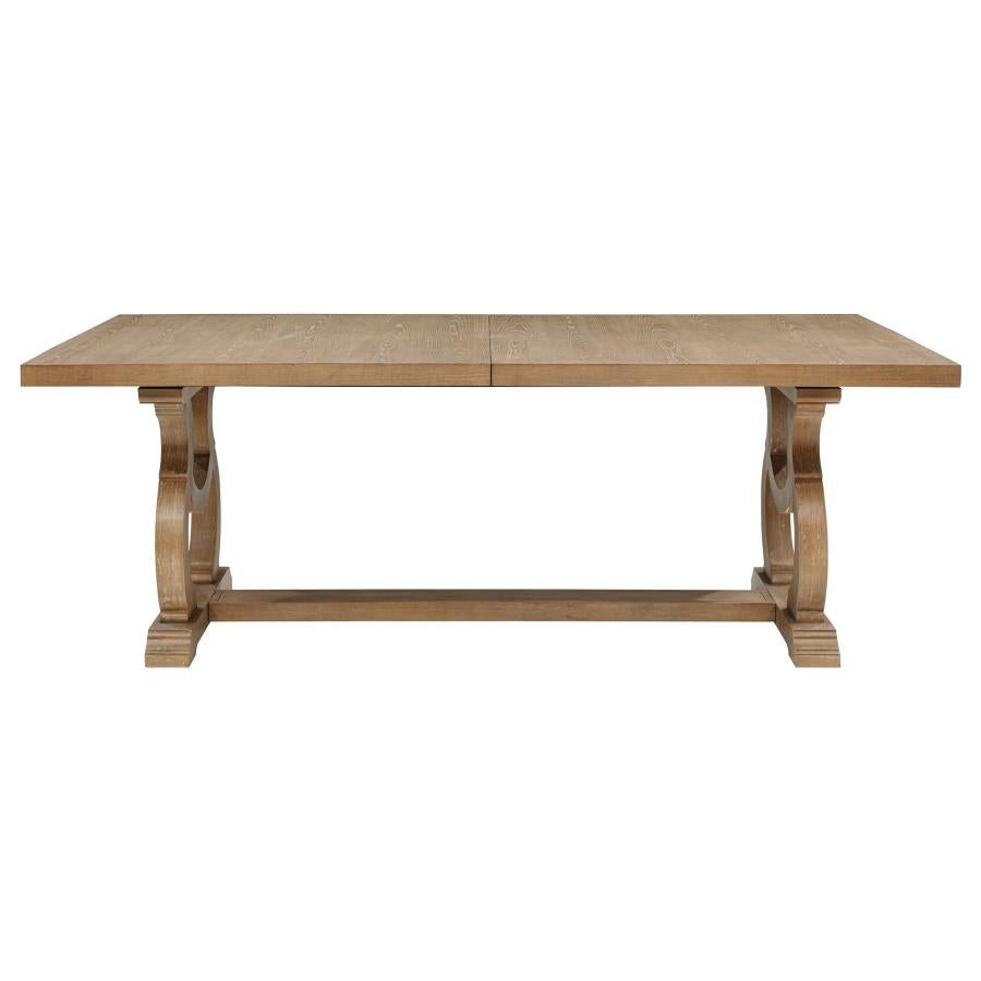 Brockway 104-inch Extension Leaf Dining Table Barley Brown - 110291